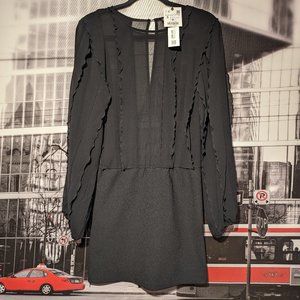 Zara, Ladies’ Short Ruffled Dress in Black. Size: S